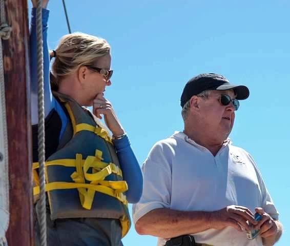 Samantha Ford and John McNeill aboard Yankee